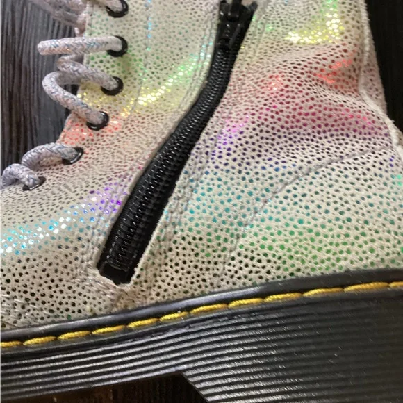 Dr. Martens Black and White Lace-Up Boots - Picture 13 of 15